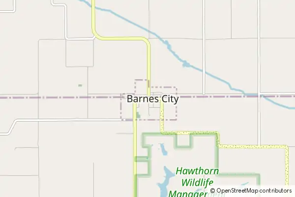 Karte Barnes City