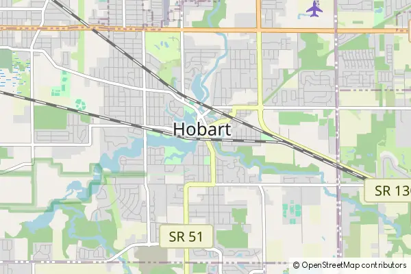 Karte Hobart