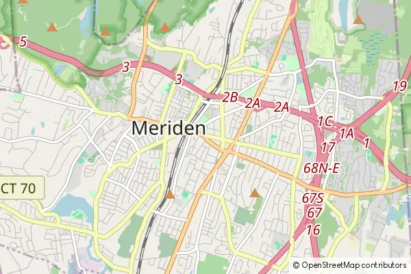 Karte Meriden