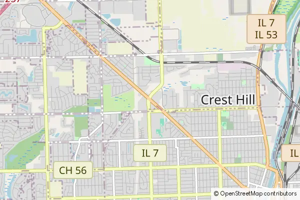 Karte Crest Hill