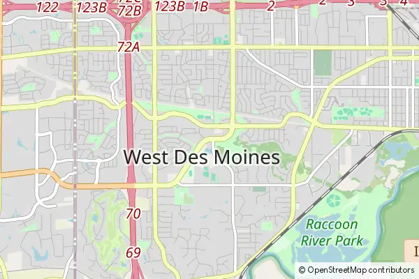 Karte West Des Moines