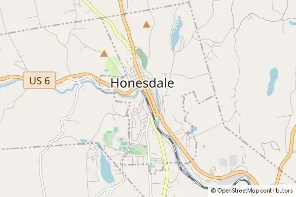 Karte Honesdale