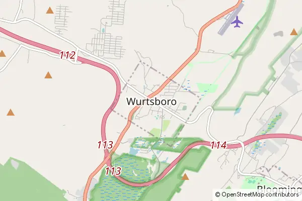 Karte Wurtsboro