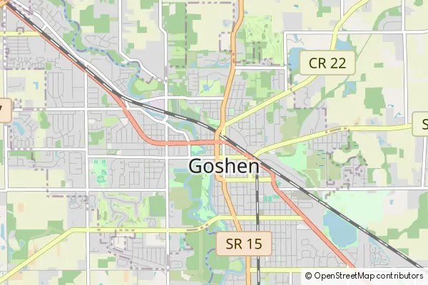 Karte Goshen (Indiana)