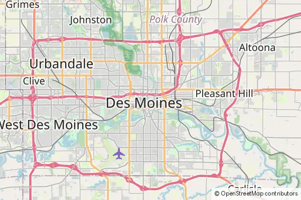 Karte Des Moines