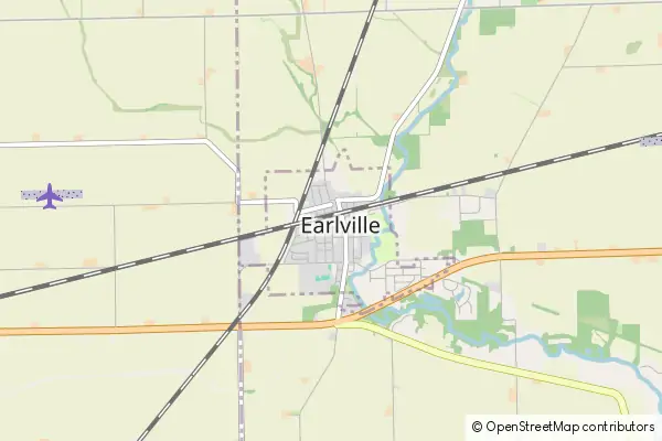 Karte Earlville