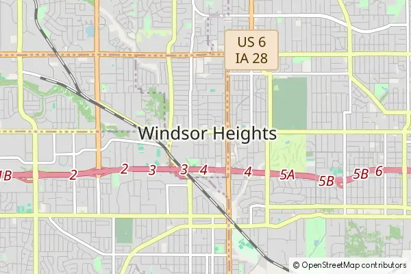 Karte Windsor Heights