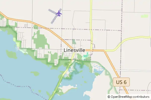 Karte Linesville