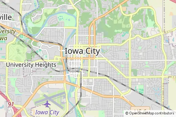 Karte Iowa City