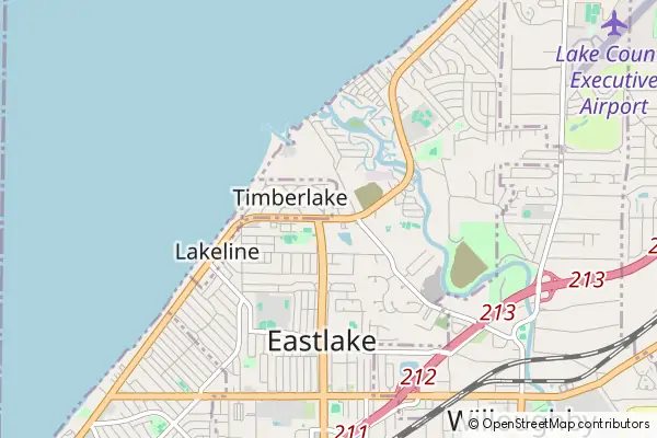 Karte Eastlake