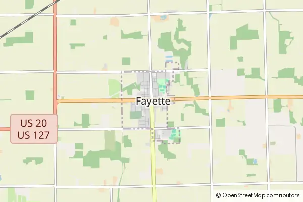 Karte Fayette