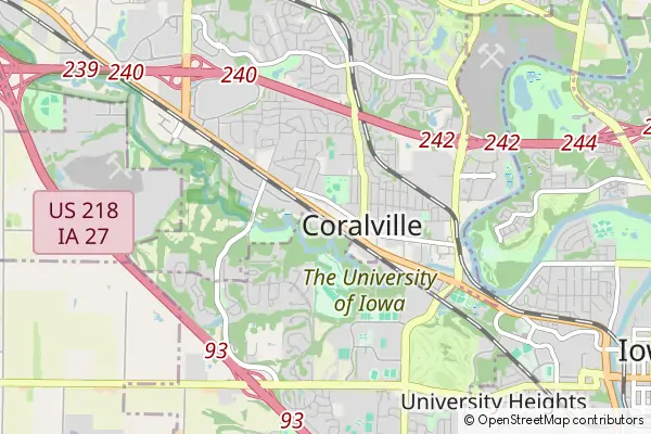 Karte Coralville