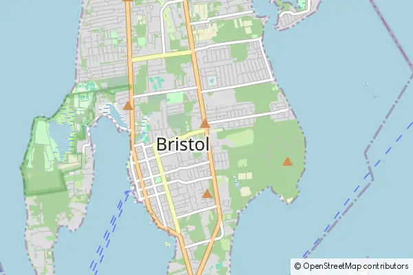 Karte Bristol (Rhode Island)