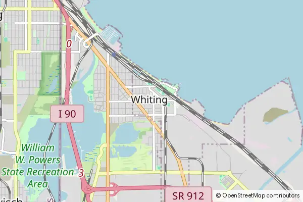 Karte: Whiting • © OpenStreetMap contributors Karte Whiting