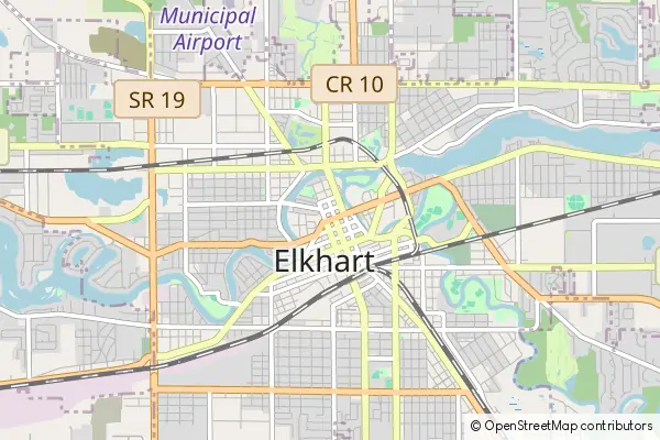 Karte Elkhart