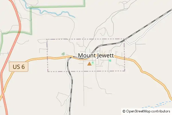 Karte Mount Jewett