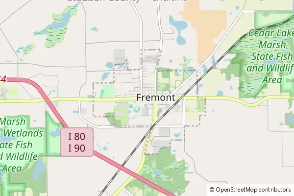 Karte Fremont