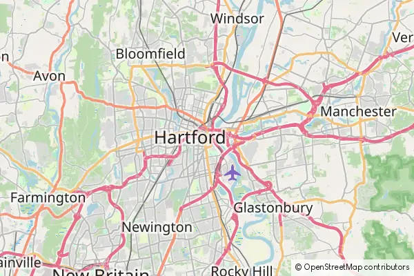 Karte Hartford