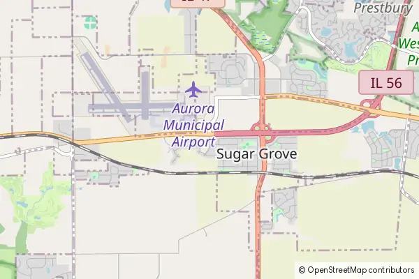 Karte Sugar Grove