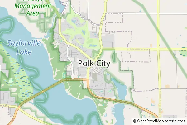 Karte Polk City