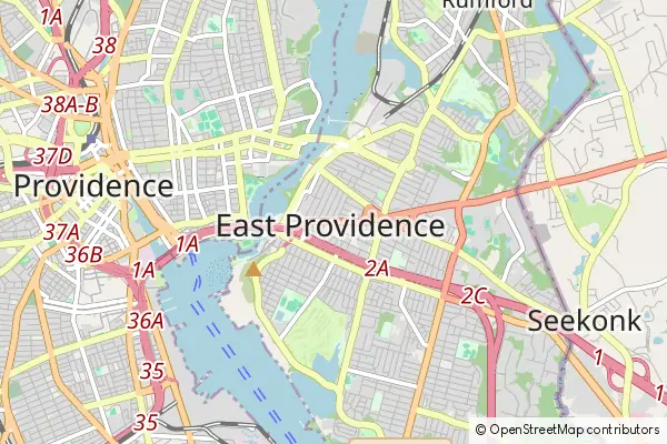 Karte East Providence