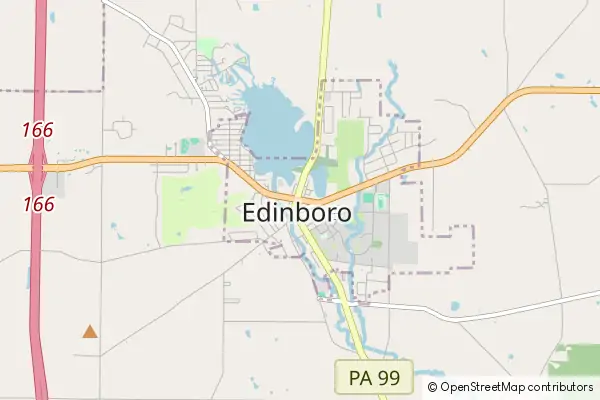 Karte Edinboro