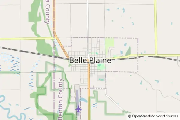 Karte Belle Plaine