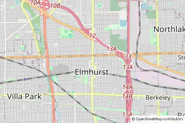 Karte Elmhurst