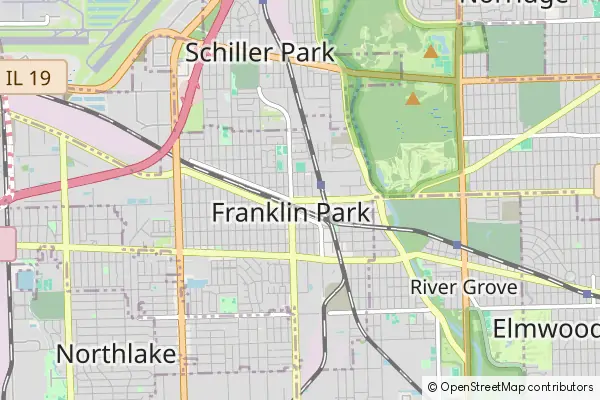 Karte Franklin Park