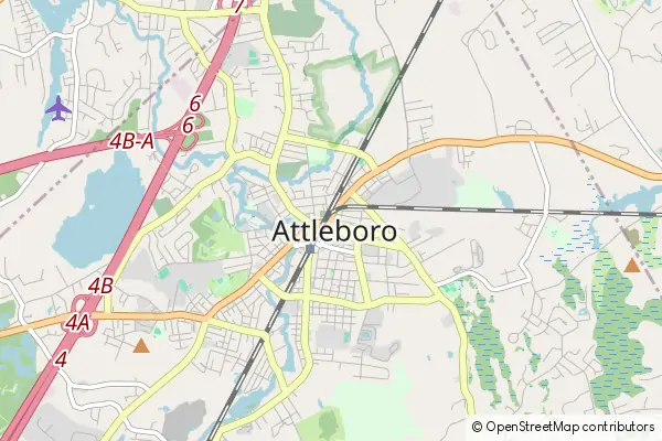 Karte Attleboro