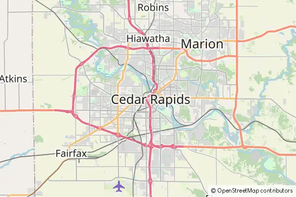 Karte Cedar Rapids