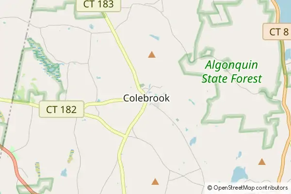 Karte Colebrook