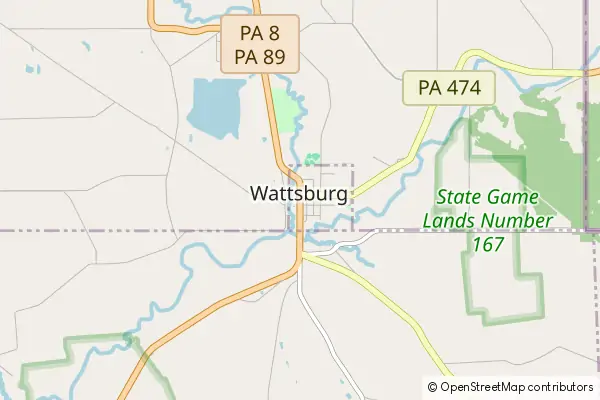 Karte Wattsburg