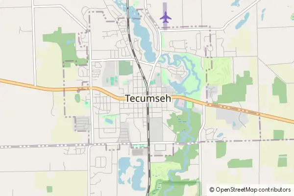 Karte Tecumseh