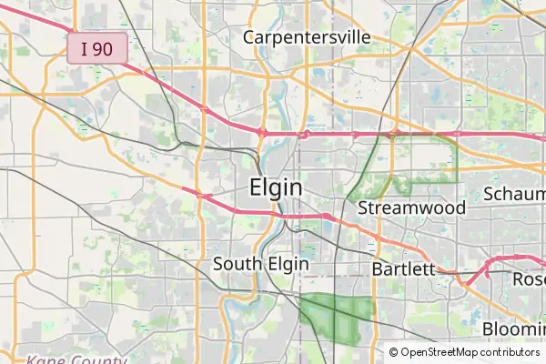 Karte: Elgin • © OpenStreetMap contributors Karte Elgin