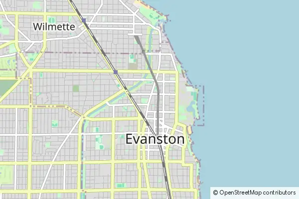 Karte Evanston