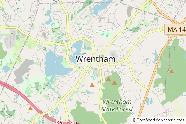 Karte Wrentham