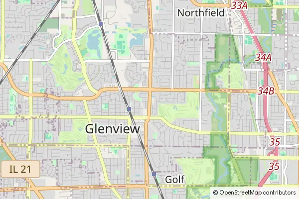 Karte Glenview