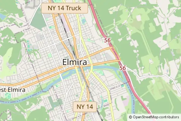 Karte Elmira