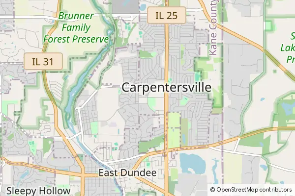 Karte Carpentersville