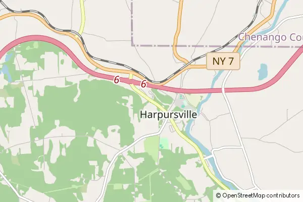 Karte Harpursville