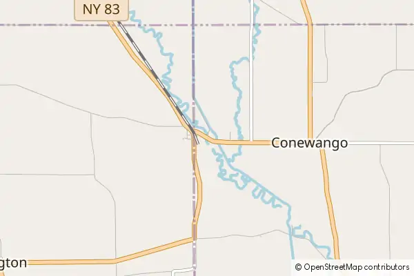 Karte Conewango Valley