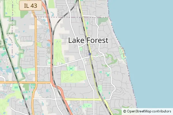 Karte Lake Forest