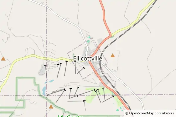 Karte Ellicottville