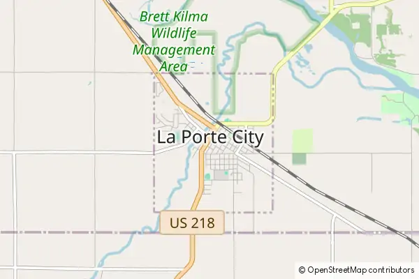 Karte La Porte City