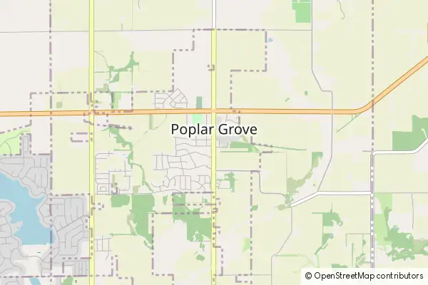 Karte Poplar Grove