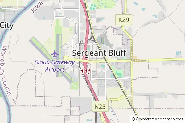 Karte Sergeant Bluff