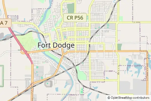 Karte Fort Dodge