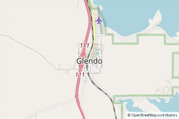 Karte Glendo