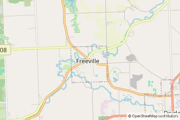 Karte Freeville